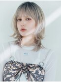 北野イメチェン/ピンクベージュ/アンブレラカラー/前髪/名駅