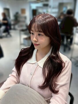 ザシェノンウメダ(THA CHAINON UMEDA) イメチェン/ピンクベージュ/アンブレラカラー/前髪/心斎橋