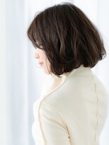 ドクターズサロン LAB 小山店 ショコラアッシュ抜け感ミストバング丸みボブk小山20代30代40代