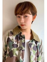 トイロ 横浜(Toiro)&nbsp;マッシュショート小顔ショート丸みショートミルクティーベージュ