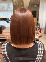 アッシュ 千歳烏山店(Ash)&nbsp;切りっぱなしボブ×縮毛矯正