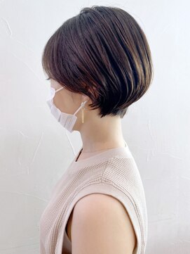 アイティー バイ アルバム 浦和店(IT by ALBUM) ショートボブ_ココアブラウンフリンジウェーブ_ba298953