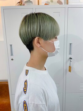 イコ 表参道原宿(ico) コンパクトショート × ペールグリーン