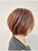 春のイメチェンにおすすめ!骨格補正ショートボブ