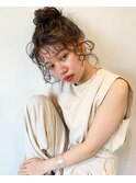 curly chignon #久屋大通 #丸の内 #栄 #アレンジ