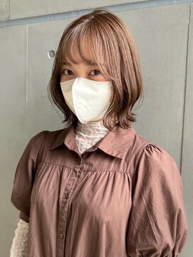 グラフ 立川(Graph.) 切りっぱなしボブ/美髪髪質改善/ピンクブラウン