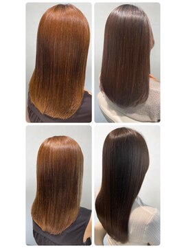 美容室フルール 30代40代大人可愛い髪質改善カラーラベンダーグレージュ透明感