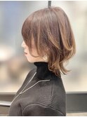 ☆横顔美人☆耳掛けボブウルフ　ウルフカット