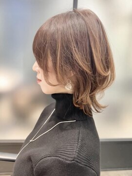 ダブルトーキョー シブヤ(W-TOKYO SHIBUYA) ☆横顔美人☆耳掛けボブウルフ ウルフカット