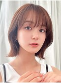 【La fith】くびれボブ×シースルーバング×ヘーゼルブラウン