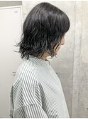 ＊くせ毛風ボブアンニュイ時短くせ毛カット前髪あり30代40代1