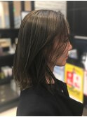 大人ハイライト白髪ぼかしイメチェンうるツヤ美髪