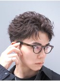 渋谷スパイキーショートアップバンクフェザーショートパーマ