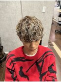 波巻きパーマ