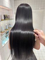 ロンドルーチェ 心斎橋(Lond luce)&nbsp;ダークアッシュ/ミディアムレイヤーカット［髪質改善/縮毛矯正］