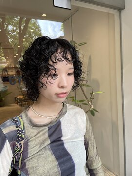 シアン 栄店(CYAN.) 黒髪×ウルフ×パーマ