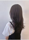 髪質改善/パープルブラウン/ロングウェーブ