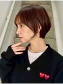ショートカット/髪質改善縮毛矯正白髪ぼかしレイヤーカラーボブ
