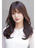 【カラーにツヤ感を…】CUT＋オーガニックカラー＋TR ￥8500韓国レイヤー