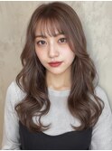 王道アッシュブラウンカラー