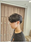海外風フェザーパーマ