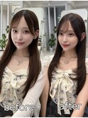 前髪とレイヤーで垢抜けBefore→After
