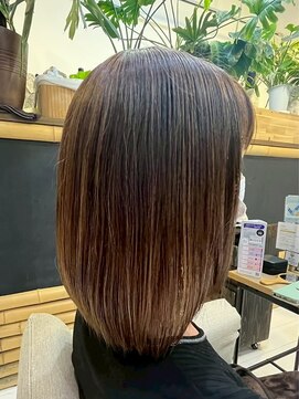 ヘアリゾート粋 リマ 銀座店(lima) ハイライトカラー/ミディアムボブ