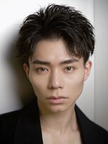 ルーシー 渋谷(LUCEY) センターパートフェザーパーマシャドウパーマメンズパーマ