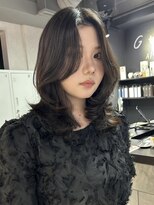 ゲームバイアランスミシー 心斎橋(GAME by Alan Smithee)&nbsp;黒髪/クラゲヘアー/オリーブグレー/小顔/ココアベージュ/心斎橋