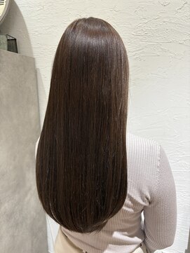 デイジー ロングヘア/チョコレートブラウン/グロストリートメント