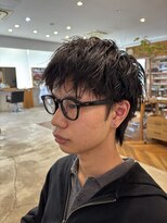 Men’s CANOE 山口小郡店 メンズカット/メンズパーマ/メンズ眉毛【メンズカノエ】 無造作マッシュショート