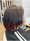 インナーカラー×レッド