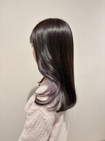 パプス ド コワフュール 川西能勢口店(Pap's de coiffeur) イヤリングカラー×ラベンダー