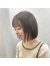 《ミルクティorグレージュ》カット+ブリーチ+カラー+髪質改善トリートメント