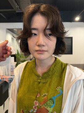 ドッグスター(dog star) ボブパーマニュアンスパーマくせ毛風パーマ登戸向ヶ丘遊園