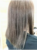 ブリーチなしアッシュグレージュ