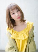 愛されボブのラフウェーブ