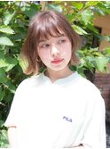 ミルクティーベージュボブ