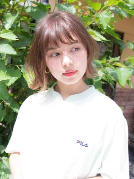 ルティア 池袋(Lutia) ミルクティーベージュボブ