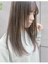 スリーアン(THREE ann.) 「THREE」　小顔ナチュラルストレートフォギーベージュ