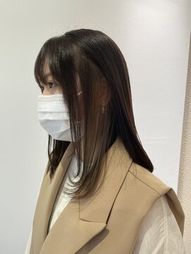 ジプソ(Gypso Hair salon) 【 イヤリングカラー × ミルクティーベージュ 】