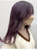 【ブリーチあり】色落ちミルクティーのピンクラベンダー