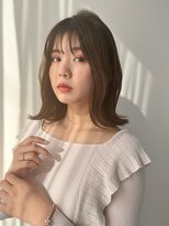 シスタ(SISTA)&nbsp;【SiSTA】田中外ハネベージュシースルーバングロブ