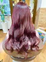 ヘアデザイン ヴォワール(hair & design voir) ピンクレッド