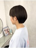 癖毛・多毛・硬毛もカットでおさまる丸みショート・ボブ　田尻