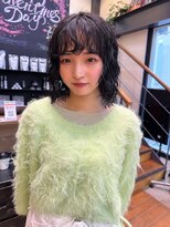 チックタック モーガン エアライン(TICK-TOCK MORGAN airline)&nbsp;【MORGAN】黒髪パーマヘア