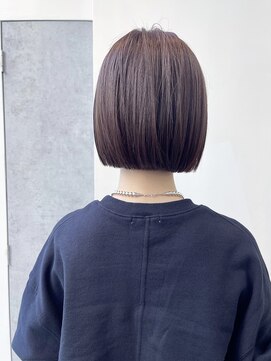 マレン(MAREN) 切りっぱなしボブ/深みラベンダー
