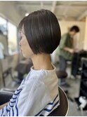 大人可愛い◎20代30代40代ナチュラルカールショートシアーカラー
