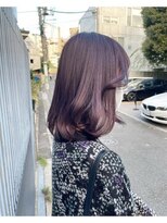 【mami】大人可愛いラベンダーココア/ブリーチなしダブルカラー