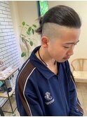 20代30代40代オールバック爽やかスタイル すっきりツーブロック